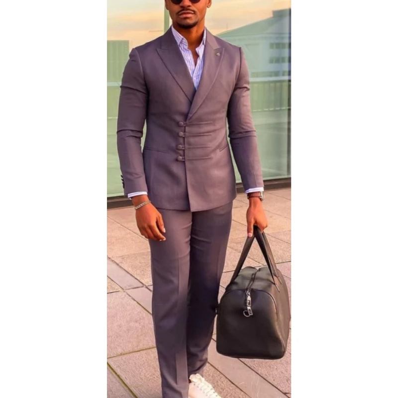Special Buttons Peaked Lapel Men Suits Costume Homme Wedding Tuxedos 2 Pcs Party Groom Prom Slim Fit Terno Masculino Man Blazer, Custom made
Special Buttons Peaked Lapel Men Suits Costume Homme Wedding Tuxedos 2 Pcs Party Groom Prom Slim Fit Terno Masculino Man Blazer, Custom made