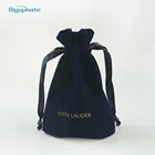 Factory Direct cheap custom fancy color velvet necklace bag