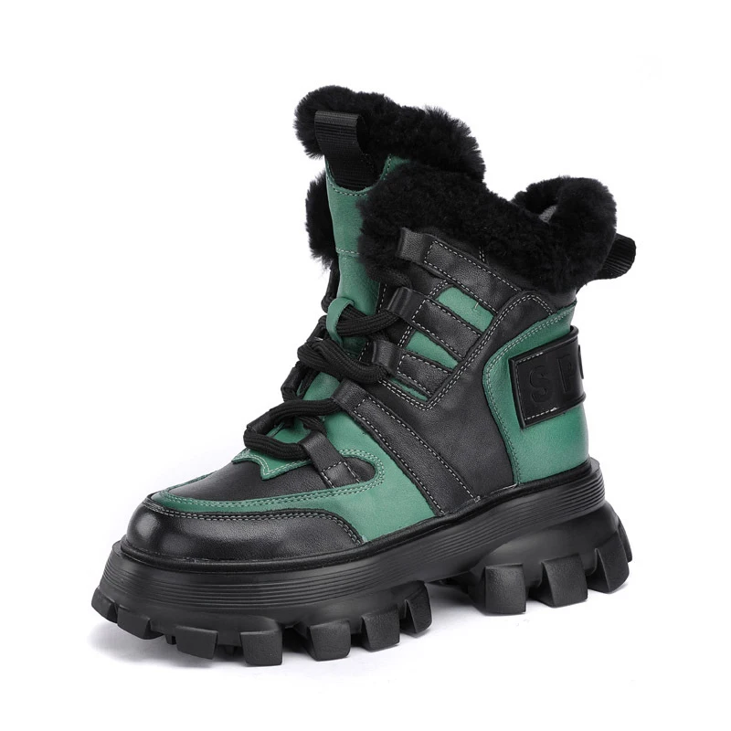Winter Fashion New Design Thick Soled Boot Marten Boot Leather Rabbit Fur Boots For Women
Winter Fashion New Design Thick Soled Boot Marten Boot Leather Rabbit Fur Boots For Women