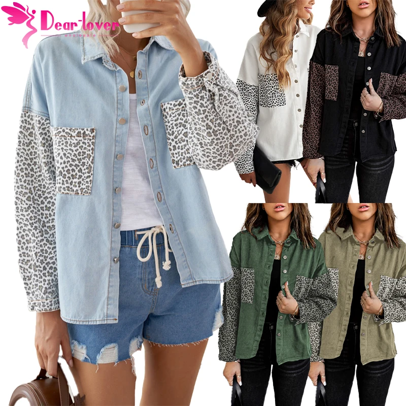 Wholesale Oversize Leopard Print Contrast Long Blue Women Denim Jeans Jacket for Ladies
Wholesale Oversize Leopard Print Contrast Long Blue Women Denim Jeans Jacket for Ladies