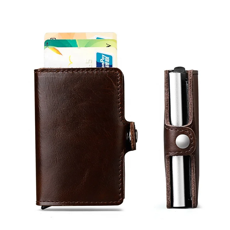 full grain genuine leather RFID automatic pop up card holder wallet for men, Black, brown, dark brown
full grain genuine leather RFID automatic pop up card holder wallet for men, Black, brown, dark brown