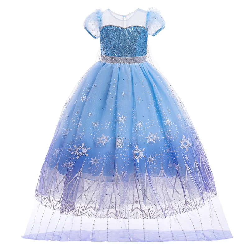 Elsa Anna princess dress girls fashion dress children summer party costume 3-8 years old performance costume
Elsa Anna princess dress girls fashion dress children summer party costume 3-8 years old performance costume