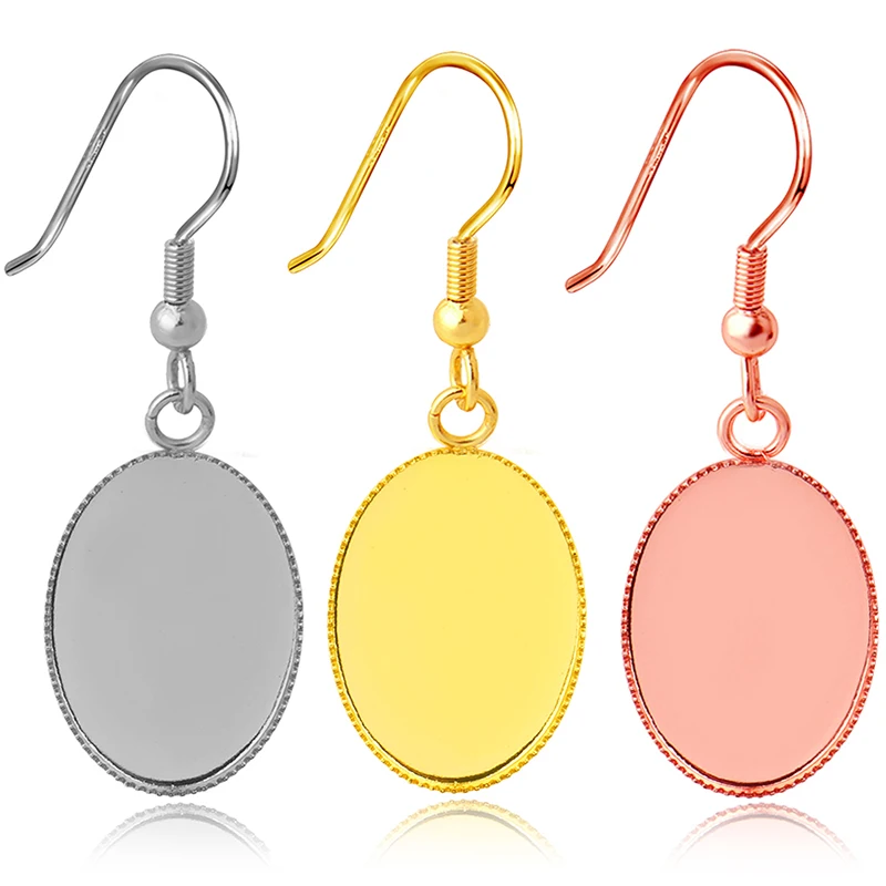 10pcs/pack Stainless Steel Earrings Ear Hook Cabochon Blank Base Fit Glass Resin Jewelry Making Women Accessories
10pcs/pack Stainless Steel Earrings Ear Hook Cabochon Blank Base Fit Glass Resin Jewelry Making Women Accessories