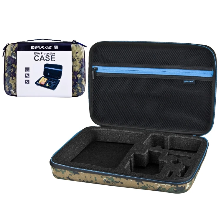 

High Quality Camouflage Pattern Waterproof Carrying and Travel Case for GoPro HERO, DJI Osmo Action Sport Cameras