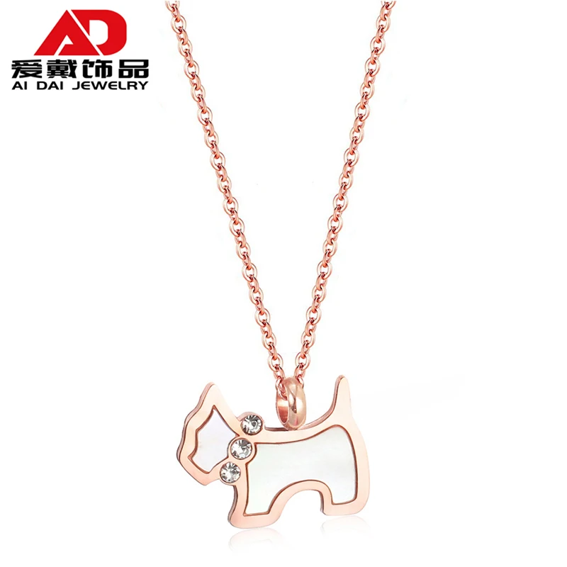 Puppy Diamond Titanium Steel Necklace Rose Gold Shell Pendant Cute Ornament Rose Gold Jewelry, Red
Puppy Diamond Titanium Steel Necklace Rose Gold Shell Pendant Cute Ornament Rose Gold Jewelry, Red