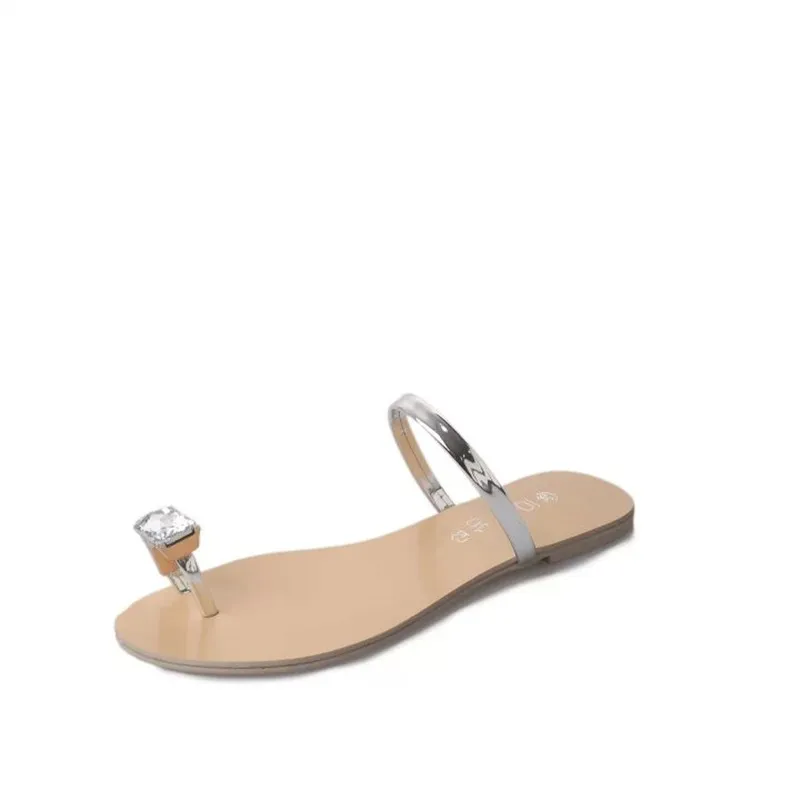 Factory Direct Sales Ladies Fashion Slippers Solid Color Rhinestone Straps Non-Slip Flat Women Flip Flops Slippers
Factory Direct Sales Ladies Fashion Slippers Solid Color Rhinestone Straps Non-Slip Flat Women Flip Flops Slippers