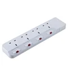 815B Factory Price British 4 gang extension socket no usb surge protection