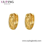 E-18 Xuping Hot Sale Design No Stone 24K Gold Plated Copper Jewelry Fashion Small Hoop Earrings For Women