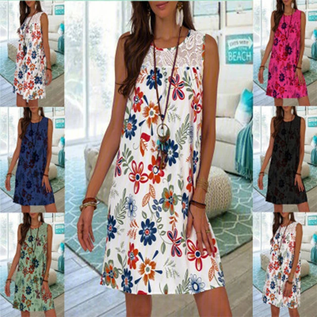 5XL Loose Plus Size Women's Clothes Fashion Bihemia Style Dress Sleeveless Print Suspender Skirt
5XL Loose Plus Size Women's Clothes Fashion Bihemia Style Dress Sleeveless Print Suspender Skirt