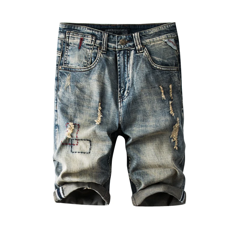 2022 New Summer Men's Brand Denim Shorts Fashion Casual Classic Style Men's Retro Hole Short Ripped Jeans Male, Picture color
2022 New Summer Men's Brand Denim Shorts Fashion Casual Classic Style Men's Retro Hole Short Ripped Jeans Male, Picture color