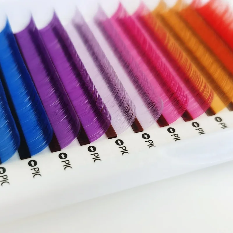 High quality Korean Material Individual silk colored eyelash extension classic colored eyelash extension Mix Tray, Mixed color
High quality Korean Material Individual silk colored eyelash extension classic colored eyelash extension Mix Tray, Mixed color