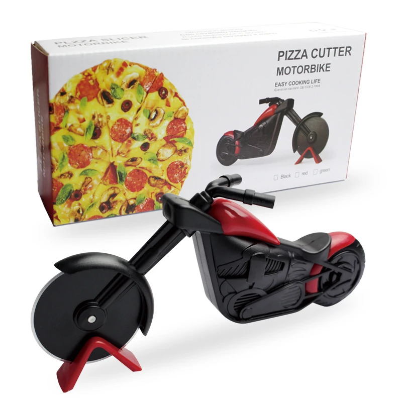 Factory Hot Selling Motorcycle Shape Pizza Slicer Tools Stainless Steel Pizza Cutter Wheel
Factory Hot Selling Motorcycle Shape Pizza Slicer Tools Stainless Steel Pizza Cutter Wheel
