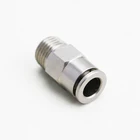 M5 4MM 6MM 8MM Push Pneumatic Metal Straight Brass Water Pneumatic Fitting