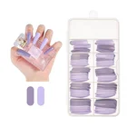 Full Nails Nail 100 Piece Full Stickers Wear Long Ballet False Nails Nail Stickers Color Coffin False Nail