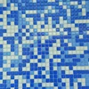 Sales Promotion Swimming Pool Tiles Blue Glass Mosaic Manufacturer
