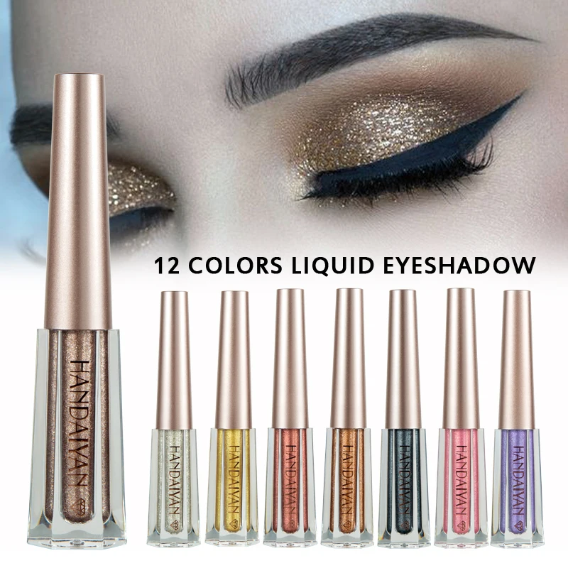 12 Color Diamond Eye Shadow Metal Shimmer Glow Glitter Single Liquid Eyeshadow Makeup Pigment Accessorices Beauty Cosmetics
12 Color Diamond Eye Shadow Metal Shimmer Glow Glitter Single Liquid Eyeshadow Makeup Pigment Accessorices Beauty Cosmetics