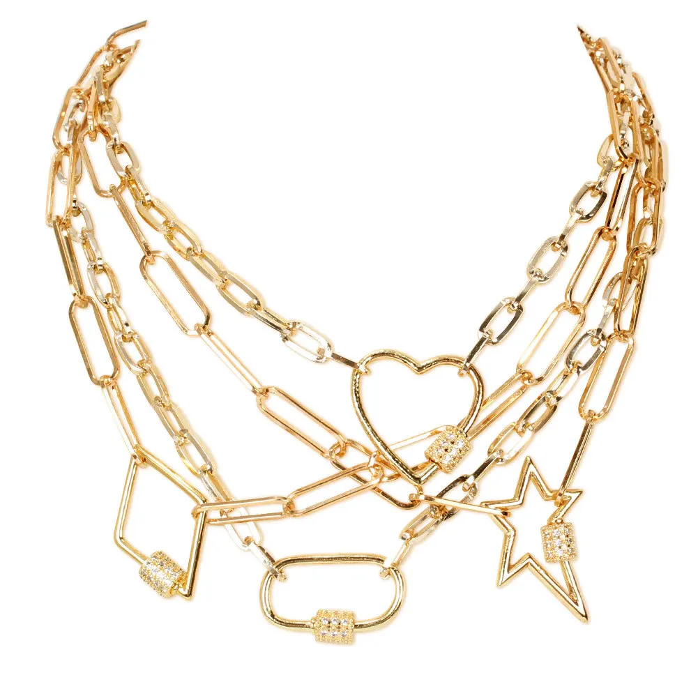 2021 Hot Selling Carabiner Pendant Necklace Gold Color Plated Chain Necklace For Women Wholesale Stocks Choker Necklace
2021 Hot Selling Carabiner Pendant Necklace Gold Color Plated Chain Necklace For Women Wholesale Stocks Choker Necklace