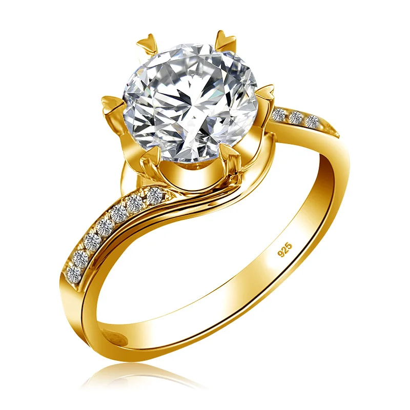 Classic Design Women Gold Engagement Wedding Ring Jewelry 2 Carat Diamond Moissanite 10K 14K 18K Gold Rings
Classic Design Women Gold Engagement Wedding Ring Jewelry 2 Carat Diamond Moissanite 10K 14K 18K Gold Rings