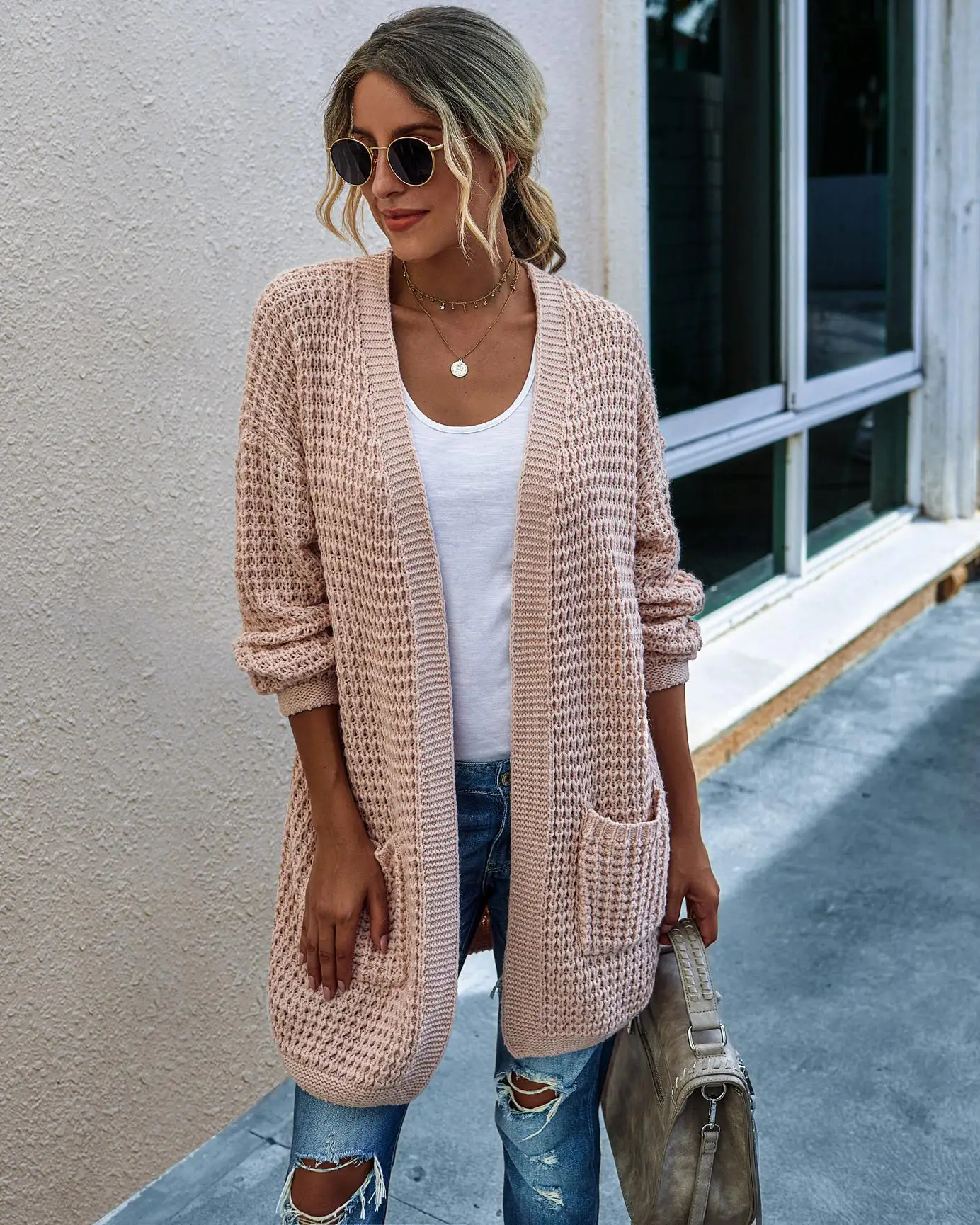 Fashion Hot Recommend Colorful Patchwork Sweater Women Long Cardigan Sweater Coat For Girls
Fashion Hot Recommend Colorful Patchwork Sweater Women Long Cardigan Sweater Coat For Girls