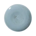 Restaurant Hotel Home Use Full Size Round Glazed Colorful Ceramic Deep Dinner Plate