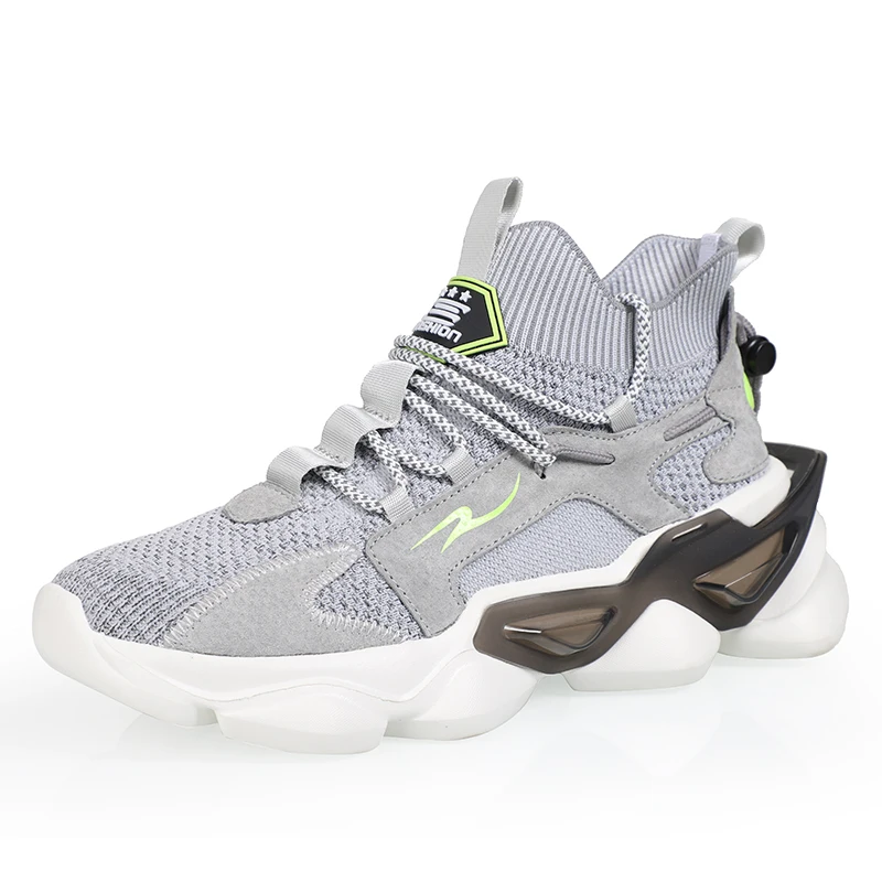 Popular High Top Sock Mouth Fashion Mesh Wear Resistant Cool Breathable Sports Shoes
Popular High Top Sock Mouth Fashion Mesh Wear Resistant Cool Breathable Sports Shoes