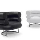 Chair Designer Nordic Leather Sofa Chair Single Leisure Sample Room Leather Armchair Tire Modeling Chair