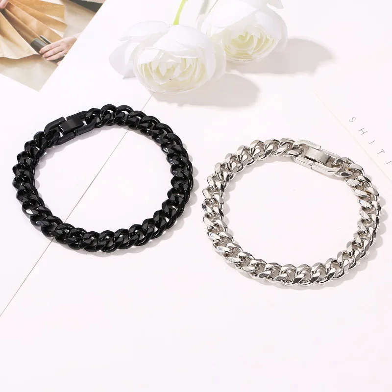 Factory Men Bracelets Bangles Hip Hop Charm Bracelet Brand Black Cuban Bracelet Wholesale, Gold
Factory Men Bracelets Bangles Hip Hop Charm Bracelet Brand Black Cuban Bracelet Wholesale, Gold