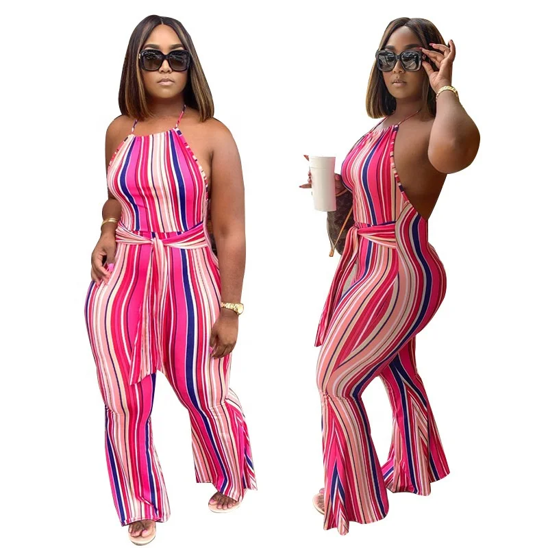Hot Sale Color Stripe Print Sleeveless Wide Leg Jumpsuit Jumpsuits Women 2020, Picture
Hot Sale Color Stripe Print Sleeveless Wide Leg Jumpsuit Jumpsuits Women 2020, Picture