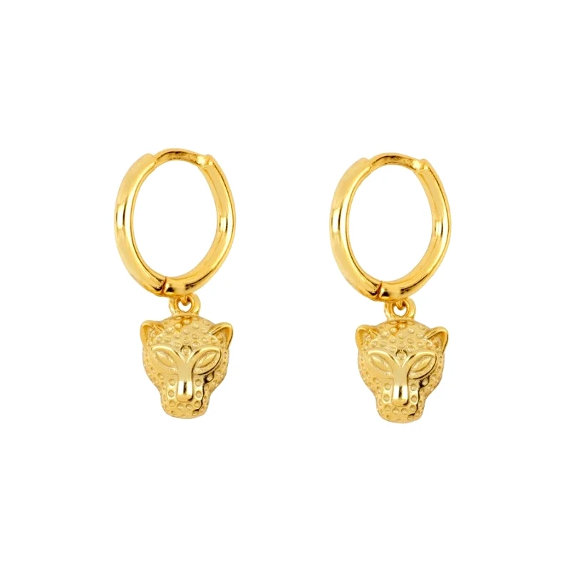 2021 European and American light luxury S925 sterling silver INS leopard head pendant earrings for ladies
2021 European and American light luxury S925 sterling silver INS leopard head pendant earrings for ladies