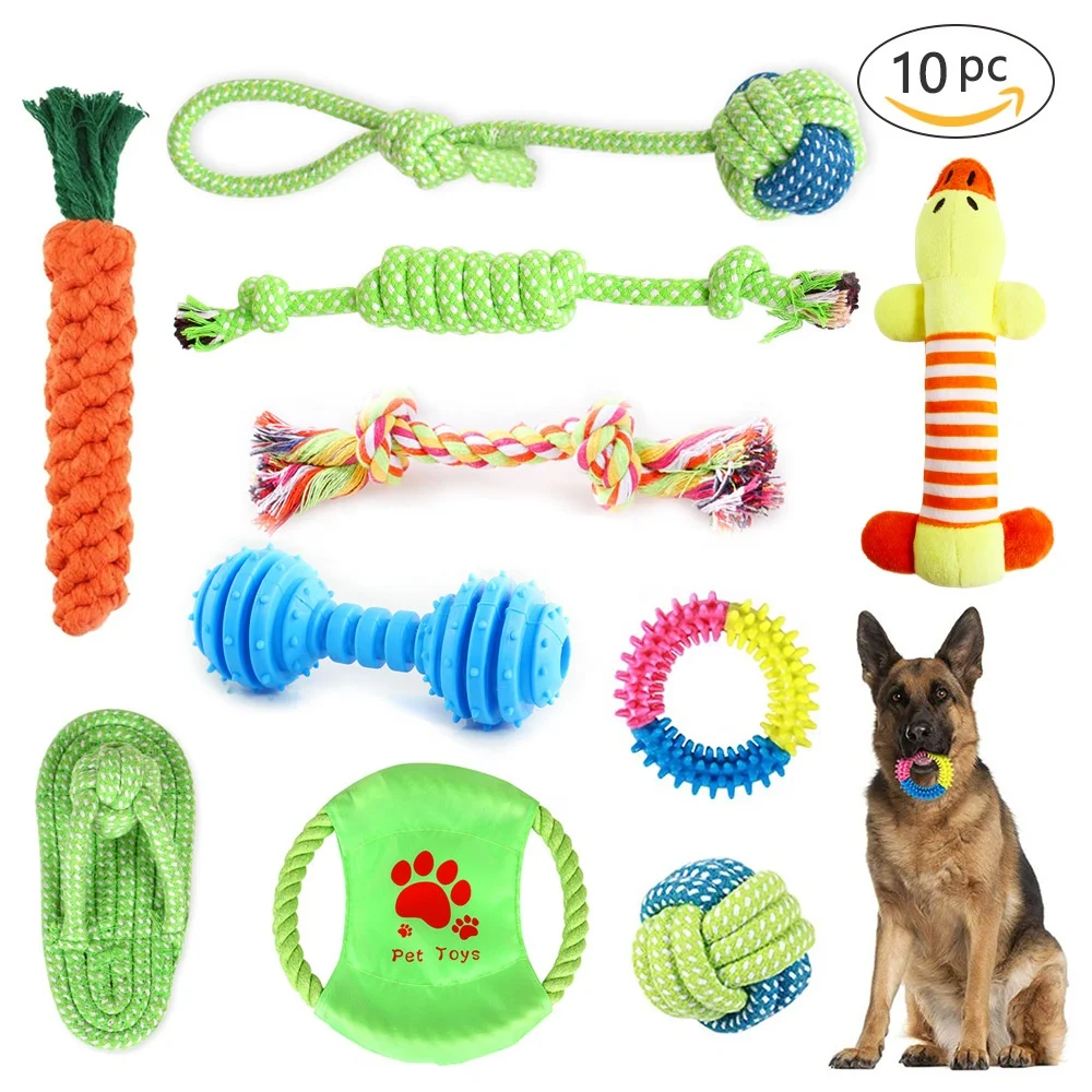 Wholesale 10 Pack Pet Dog Toy Gift Set For Medium To Small Dog Fashion Cheap Chew Cotton Rope Dog Toy, Picture shows
Wholesale 10 Pack Pet Dog Toy Gift Set For Medium To Small Dog Fashion Cheap Chew Cotton Rope Dog Toy, Picture shows