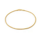 Beach Jewellery Anklet Silver Simple 925 Sterling Silver Gold Cable Rope Chain Anklet Foot Beach Jewellery