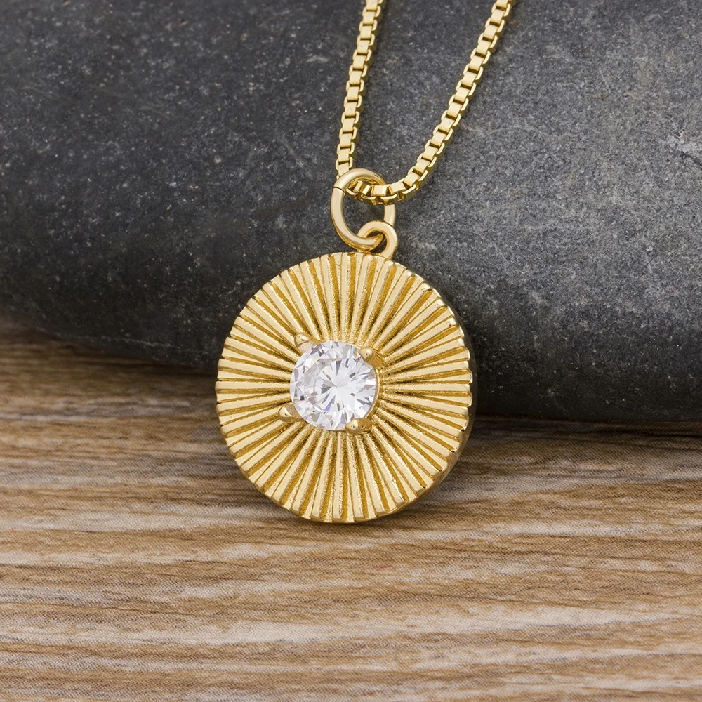 Fashion Spiral Shape Round Pendant for Women Rhinestones Long Chains Copper Zircon Necklace Best Party Wedding Christmas Gifts, Gold
Fashion Spiral Shape Round Pendant for Women Rhinestones Long Chains Copper Zircon Necklace Best Party Wedding Christmas Gifts, Gold