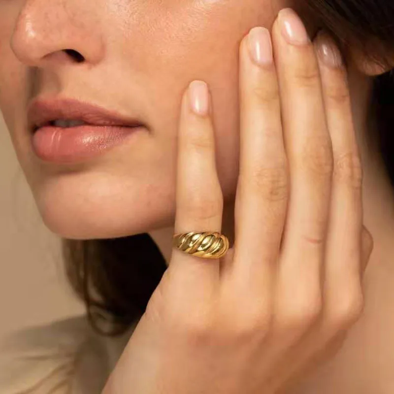 Screw fire ring fire pit 18K Gold Plated designer enamel silver toe bague femme adjustable Stainless Steel Rings for Women, Gold plating
Screw fire ring fire pit 18K Gold Plated designer enamel silver toe bague femme adjustable Stainless Steel Rings for Women, Gold plating
