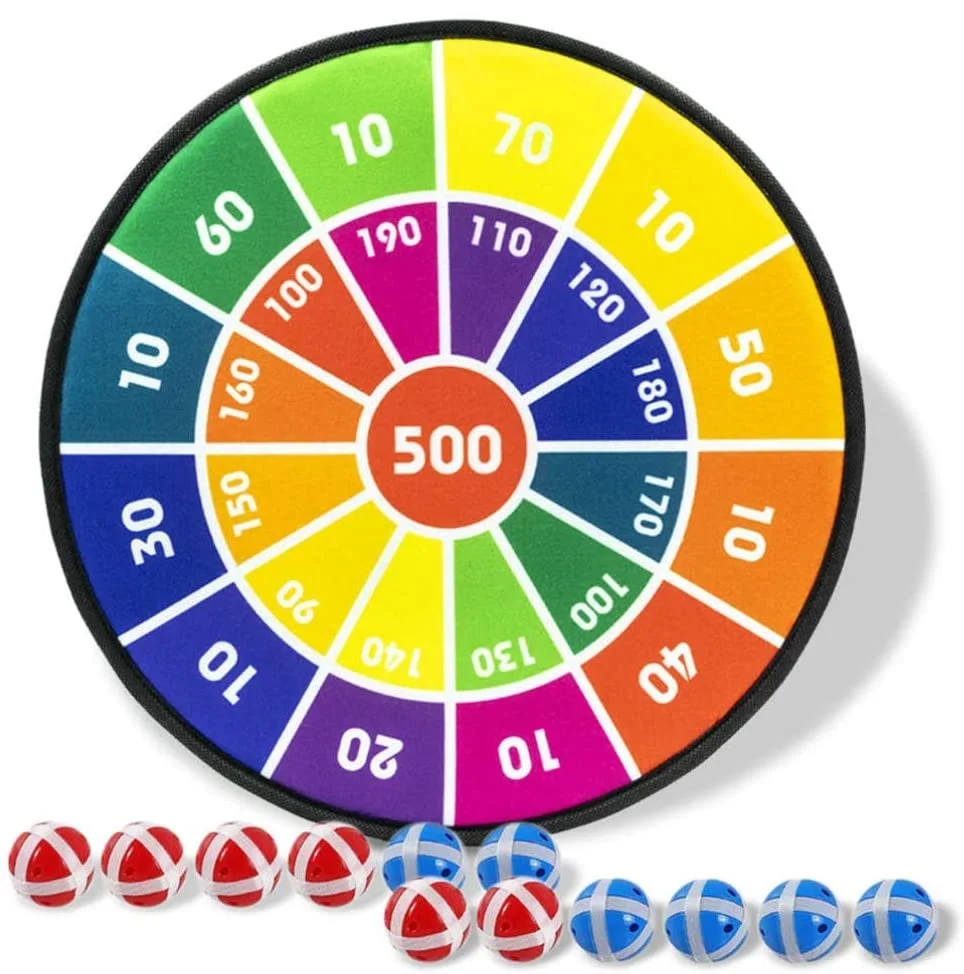 14 Inches Board Games Family Game Toys Dart Board with 12 Sticky Balls For Kids
14 Inches Board Games Family Game Toys Dart Board with 12 Sticky Balls For Kids