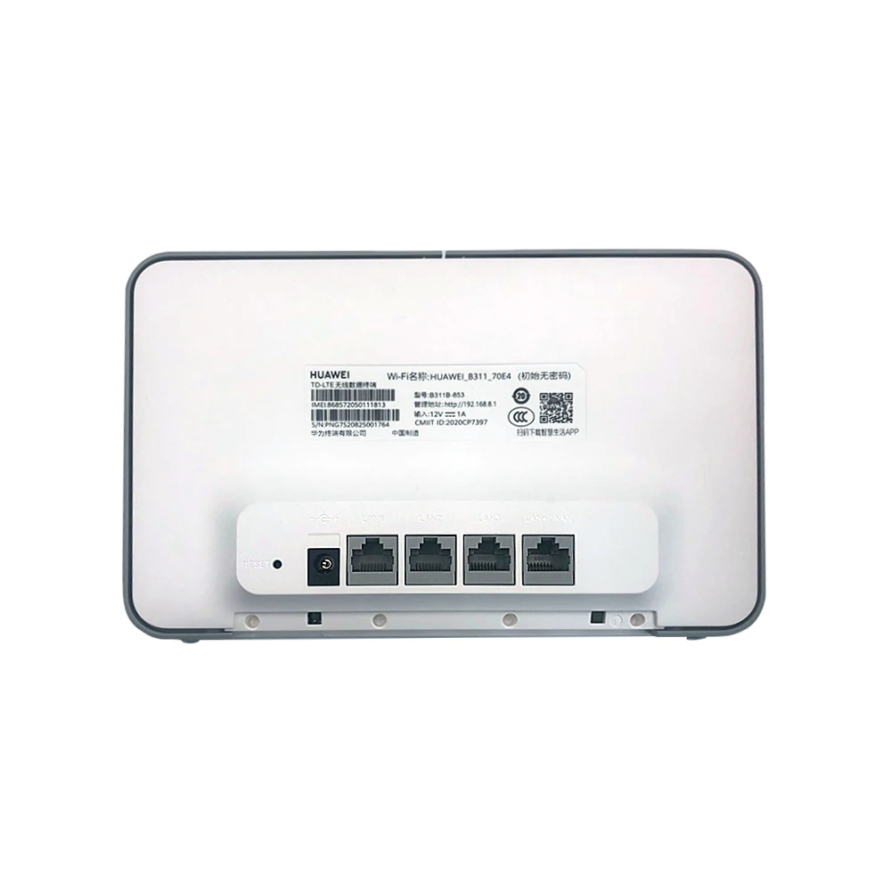 Huawei B311b-853 hot sales global mobile bands and power bank function supported dual-band wifi 4g mobile wifi hotspot
Huawei B311b-853 hot sales global mobile bands and power bank function supported dual-band wifi 4g mobile wifi hotspot