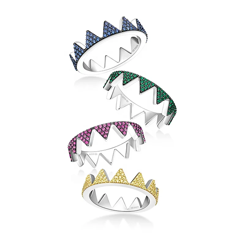 Trendy 2022 Jewelry Hot CZ Crystal Micro Pave Rainbow Ring 925 Sterling Silver Cocktail Colorful Ring for teen girls Women
Trendy 2022 Jewelry Hot CZ Crystal Micro Pave Rainbow Ring 925 Sterling Silver Cocktail Colorful Ring for teen girls Women
