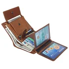 Soft Top Grain Plain Premium Cowhide Leather Rfid Minimalist Cheap Leather Sim Wallet For Men Brands