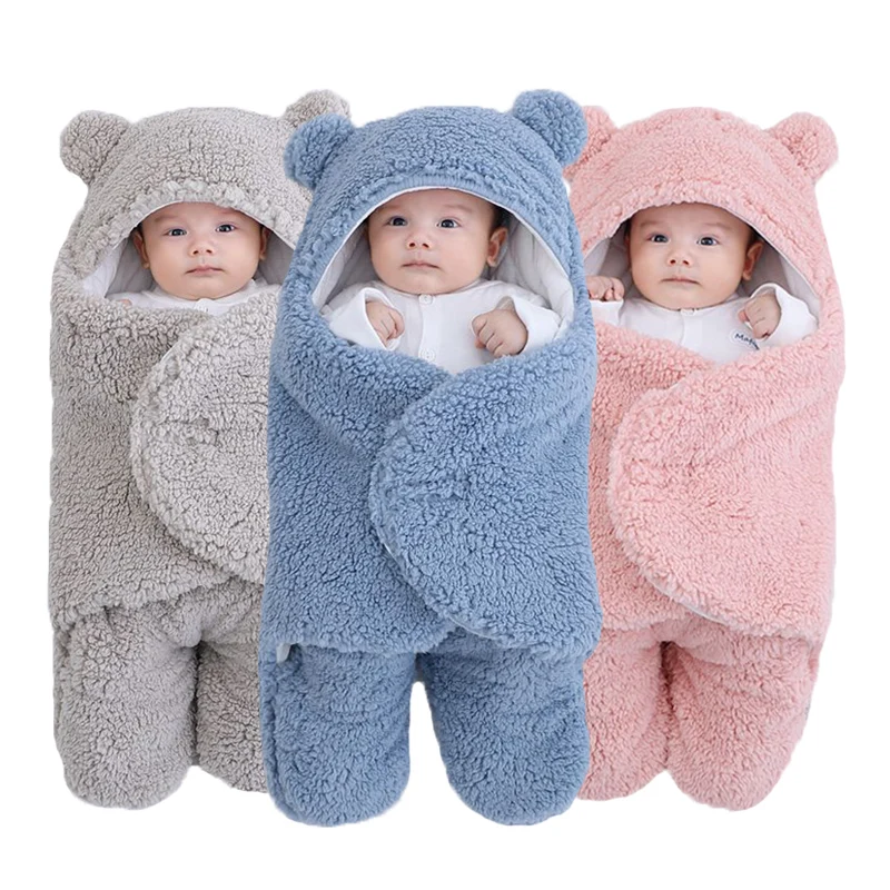 New born baby Wrap Blanket Fluffy Baby Sleeping Bag Envelope Sleeping sack thicken Cocoon
New born baby Wrap Blanket Fluffy Baby Sleeping Bag Envelope Sleeping sack thicken Cocoon