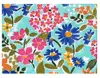 54 x 108 Rectangle Floral Table Cover Plastic Flannel Backed Colorful Watercolor Flower Print Table Cloth
