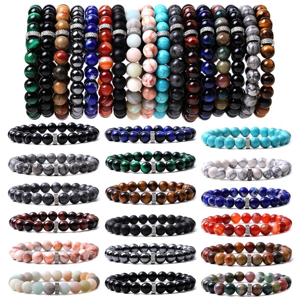 Wholesale Healing 8mm Natural Stone Bracelet Round Colorful Stainless Steel Tiger Eye Beads Crystal Bracelet
Wholesale Healing 8mm Natural Stone Bracelet Round Colorful Stainless Steel Tiger Eye Beads Crystal Bracelet