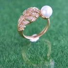LS Jewelry Hot sale fashion new design brass flash gold plating hip hop freshwater pearl rings copper jewelry