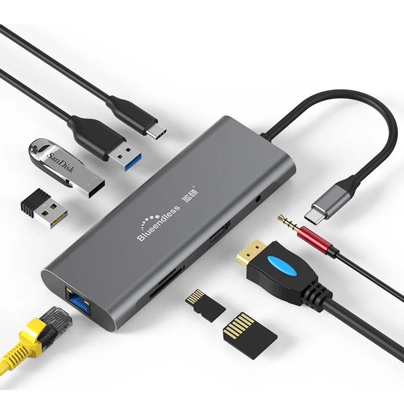Multi Function 9 In 1 Usbc Hub Lan Pd Charger Usb C Hub Displayport Laptop Adapter Usbc Docking Station Macbook, Black
Multi Function 9 In 1 Usbc Hub Lan Pd Charger Usb C Hub Displayport Laptop Adapter Usbc Docking Station Macbook, Black