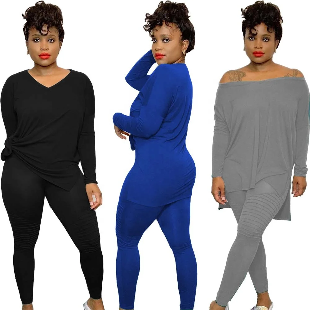 B63182A Cross-border European and American women's dress pure color long back blouse casual trousers two-piece set, Gray/blue/black
B63182A Cross-border European and American women's dress pure color long back blouse casual trousers two-piece set, Gray/blue/black