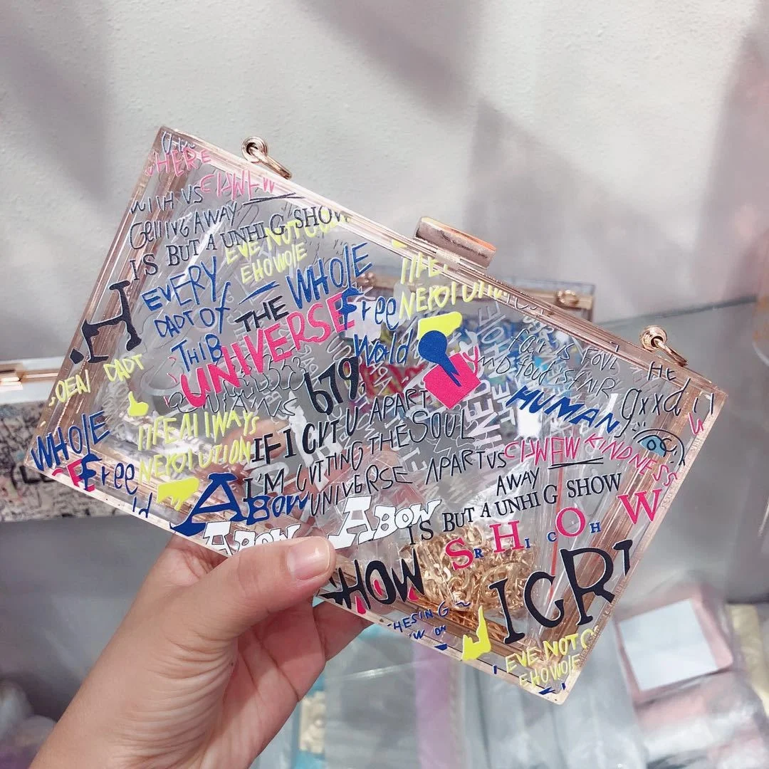 ladies fashion clear acrylic beach mini transparent shoulder chain bags Custom women rainbow Jelly crossbody bag hand purse bags, Colofrul
ladies fashion clear acrylic beach mini transparent shoulder chain bags Custom women rainbow Jelly crossbody bag hand purse bags, Colofrul