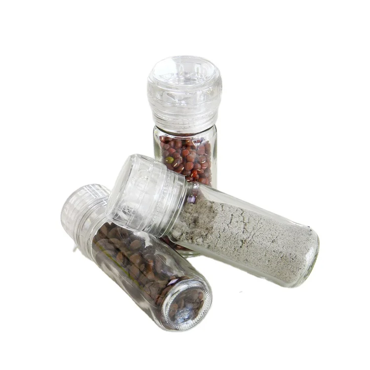 Glass Jar with Plastic Porcelain Grinder Jar Customized Spice Jar Customized Grinder, Transparent
Glass Jar with Plastic Porcelain Grinder Jar Customized Spice Jar Customized Grinder, Transparent