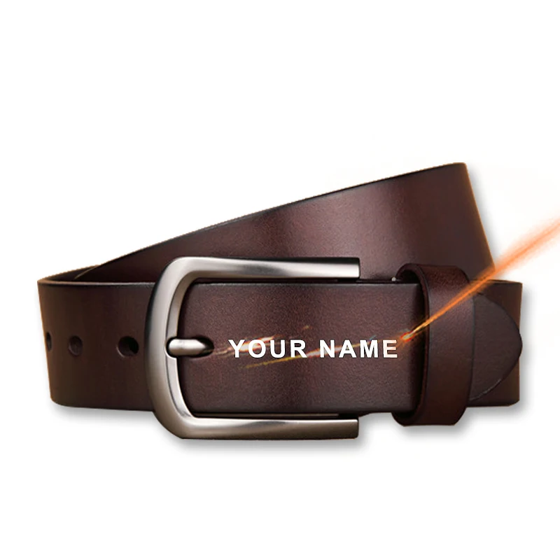Free Engraving Custom Embossed Logo Belt Male Calf Skin Genuine Cowhide Leather Mens Classic Pin Buckle Belts
Free Engraving Custom Embossed Logo Belt Male Calf Skin Genuine Cowhide Leather Mens Classic Pin Buckle Belts