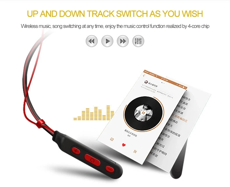 Bluetooth5.0 Waterproof Neckband ear bud ture earphone wireless TWS for airpods wireless headphones earphones - ANKUX.COM