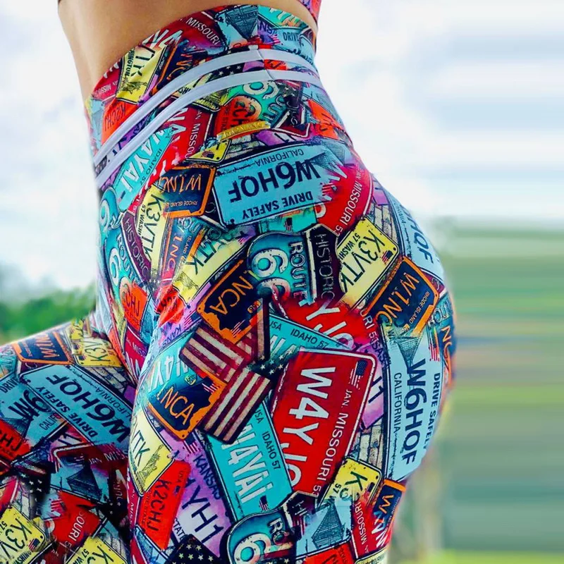 Popular Style Letter Printed Push Up Sport Fitness Pants Gym High Waisted Workout Yoga Leggings For Women
Popular Style Letter Printed Push Up Sport Fitness Pants Gym High Waisted Workout Yoga Leggings For Women
