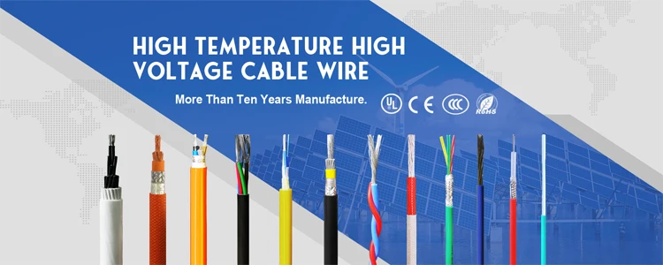 Red 200C High Temperature High Voltage Cable Silicone Rubber Cable