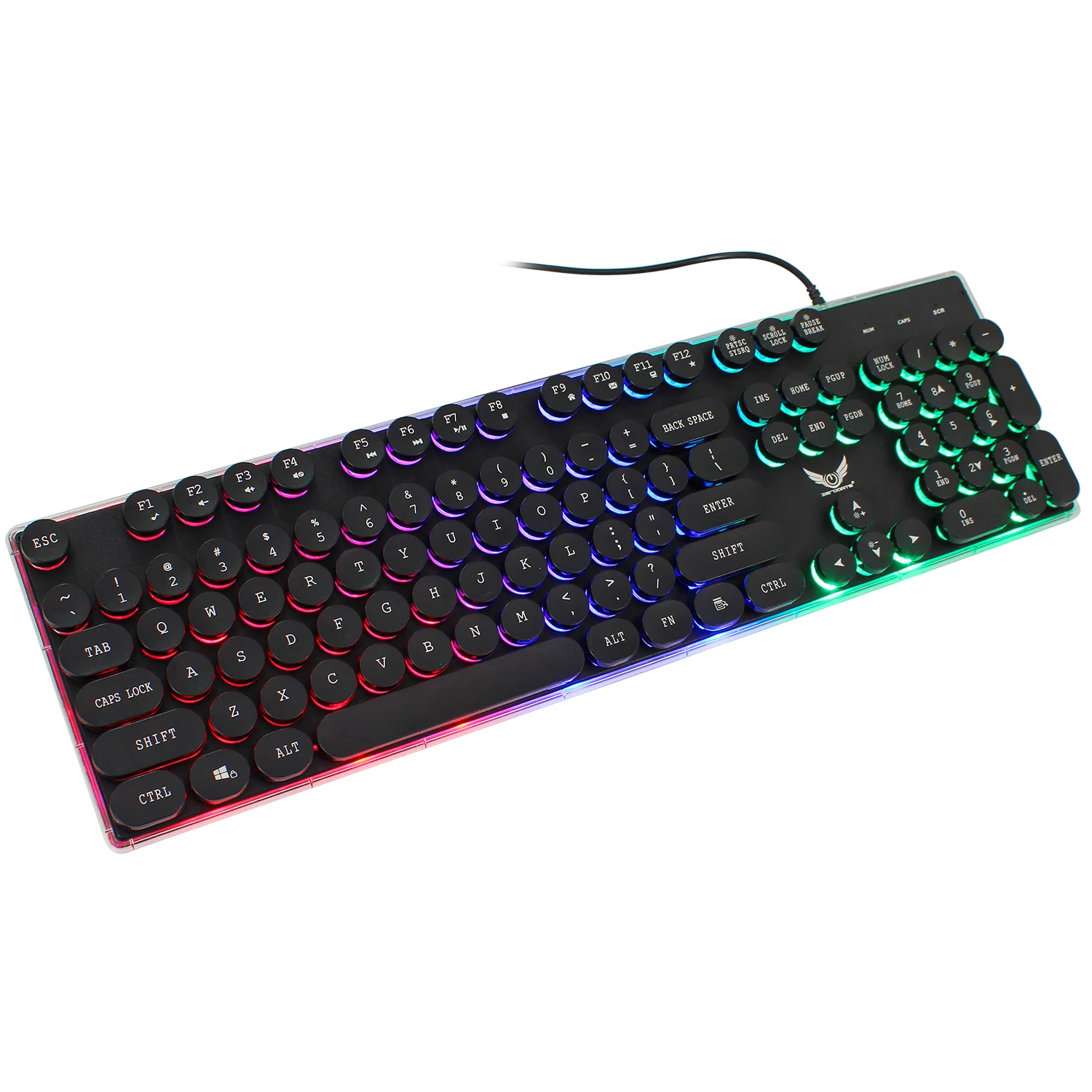 USB Keyboard Mini Wired RGB LED Backlit Glass Computer Gaming One Hand Keyboard, Black
USB Keyboard Mini Wired RGB LED Backlit Glass Computer Gaming One Hand Keyboard, Black